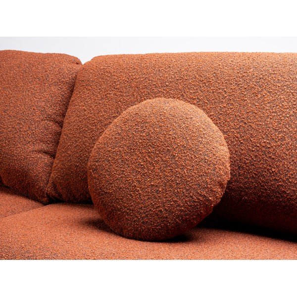 Rozkladacia pohovka z textílie buklé v tehlovej farbe 230 cm Trango – CustomForm-image-1