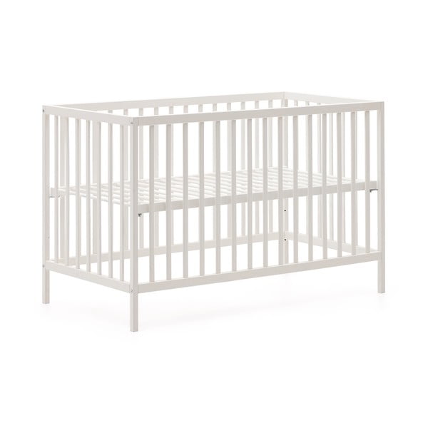 Biela postieľka z bukového dreva 60x120 cm Shantal – Kave Home-image-3