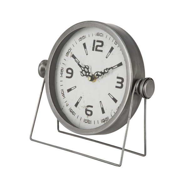 Stolové hodiny Mauro Ferretti Pull Silver, 25 × 23,5 cm-image-2