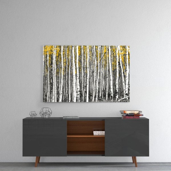 Sklenený obraz Insigne Yellow Forest, 110 x 70 cm-image-1
