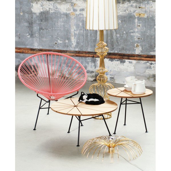 Kreslo Condesa, holubia modrá, dĺžka 78 cm-image-1