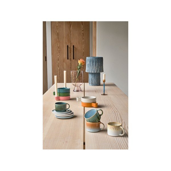 Svetloružová sklenená váza (výška 24 cm) Drum – Villa Collection-image-2