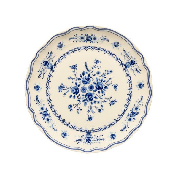 Modrý/béžový dezertný kameninový tanier ø 21 cm Vila – Costa Nova