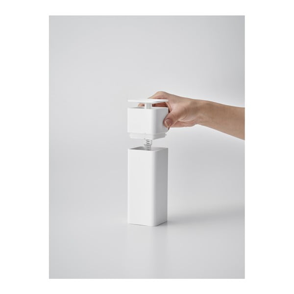 Biely dávkovač saponátu Yamazaki Tower, 250 ml-image-4