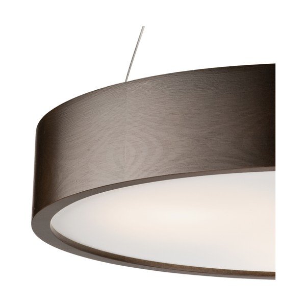 Tmavohnedé závesné svietidlo so skleneným tienidlom ø 47 cm Eveline – LAMKUR-image-2