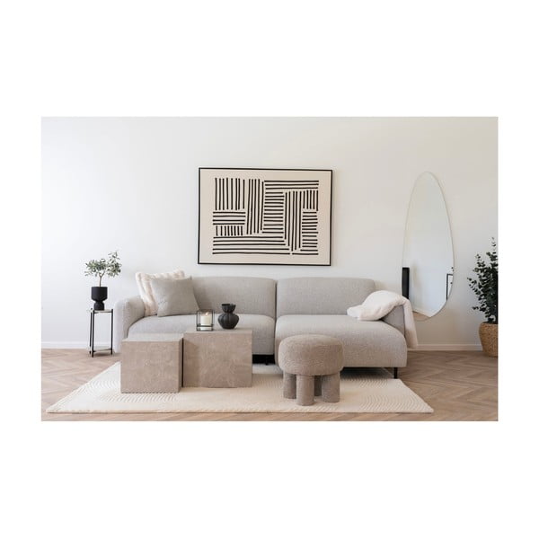 Krémový ručne tkaný vlnený koberec 160x230 cm Pune – House Nordic-image-1