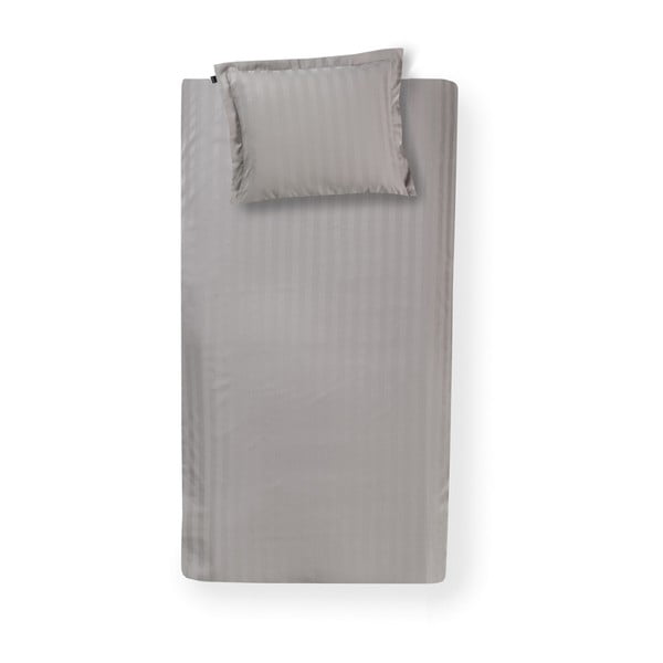 Sivé bavlnené posteľné obliečky Damai Linea Glacier, 200 x 140 cm
