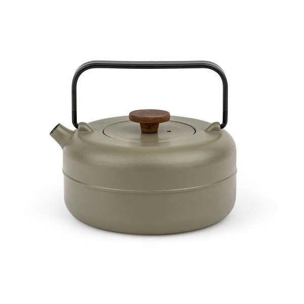 Khaki kanvica na čaj z liatiny so sitkom 750 ml Henan – Bredemeijer