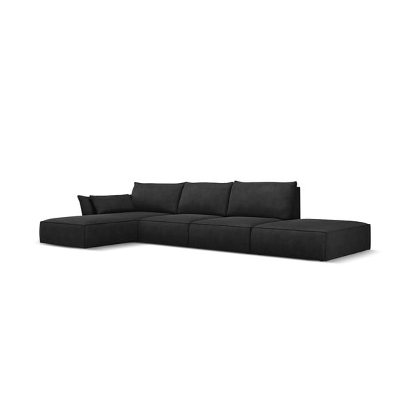 Tmavosivá rohová pohovka (ľavý roh) Vanda - Mazzini Sofas-image-2
