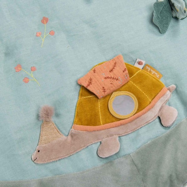 Svetlozelená detská hracia podložka Trois Petits Lapins – Moulin Roty-image-3