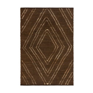 Hnedý jutový koberec Flair Rugs Trey, 120 x 170 cm