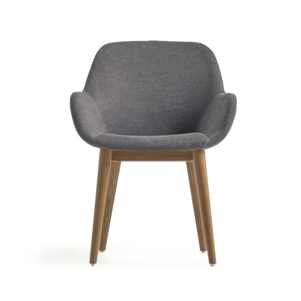 Tmavosivá jedálenská stolička Kave Home Konna-image-2