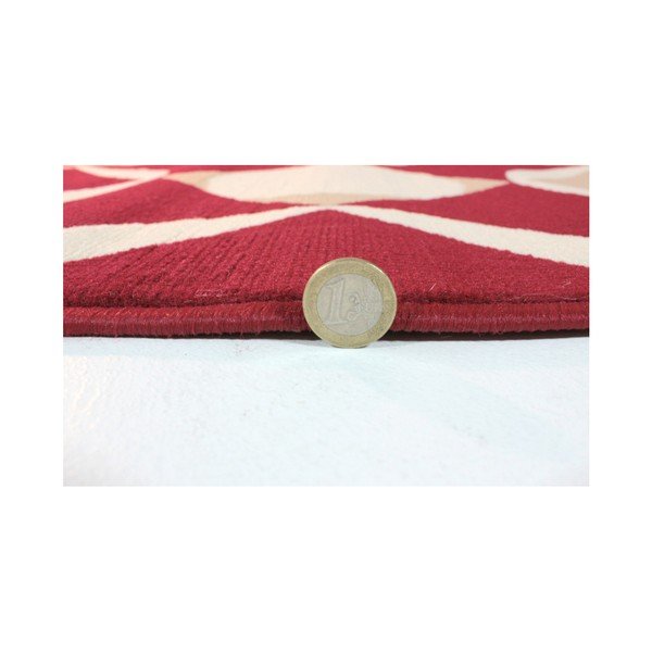 Červený koberec Flair Rugs Carnaby Element Red, 160 × 230 cm-image-1