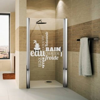Vodoodolná samolepka do sprchy Ambiance Zen, 55 x 65 cm