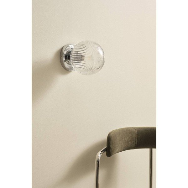 Sklenené stropné svietidlo v lesklej striebornej farbe ø 15 cm Tink – Jotex-image-2