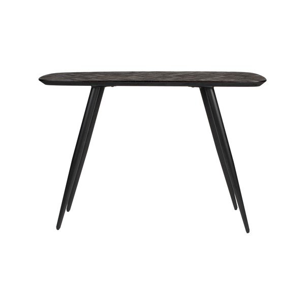 Čierny konzolový stolík z tíkového dreva 37x118 cm Webster – White Label