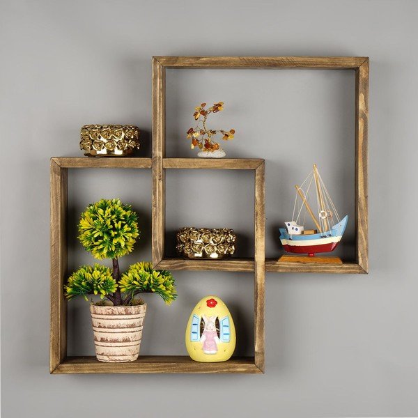 Drevená polica Squarre-image-1