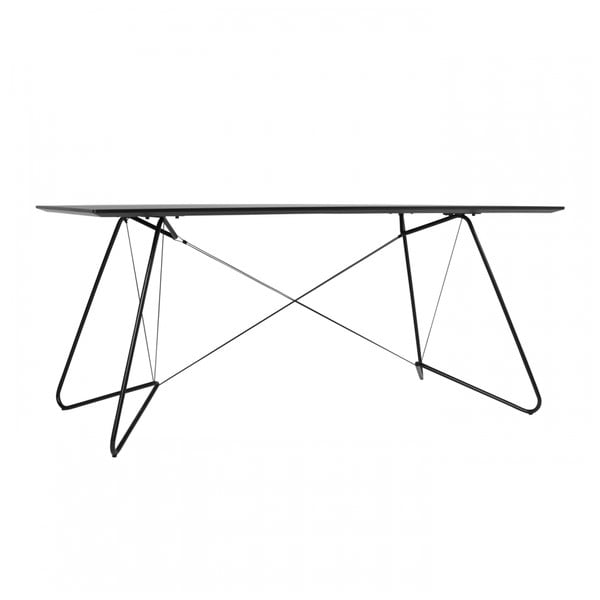 Čierny jedálenský stôl OK Design Oas, 170 x 90 cm