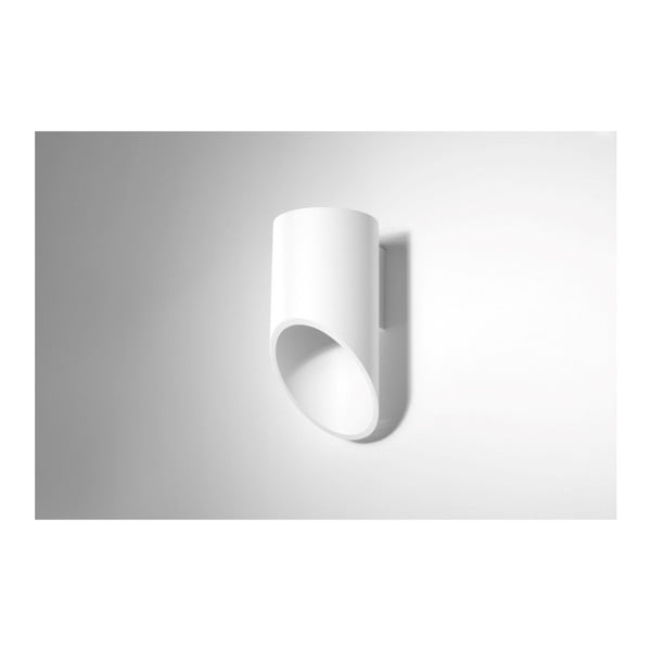 Biele nástenné svietidlo Sollux Nixon, dĺžka 20 cm-image-2