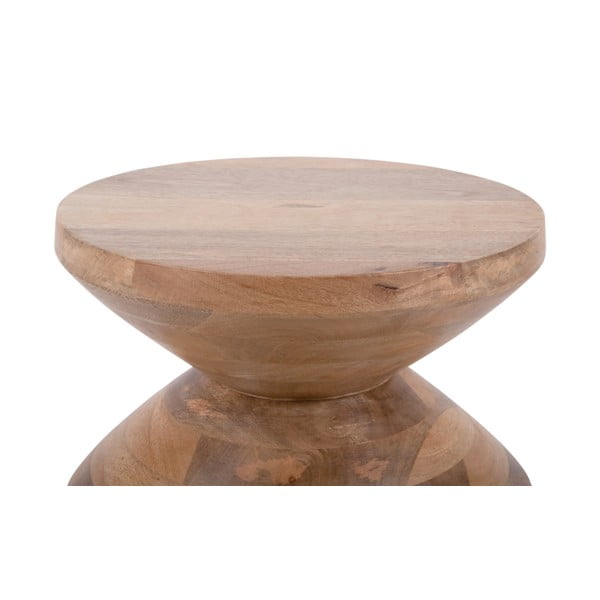 Okrúhly odkladací stolík z mangového dreva ø 35 cm Totem – Leitmotiv-image-4