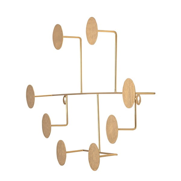 Kovový nástenný vešiak v zlatej farbe Fia - Bloomingville-image-3