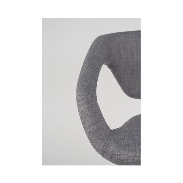 Sada 2 sivých stoličiek s čiernymi nohami Zuiver Flexback-image-4