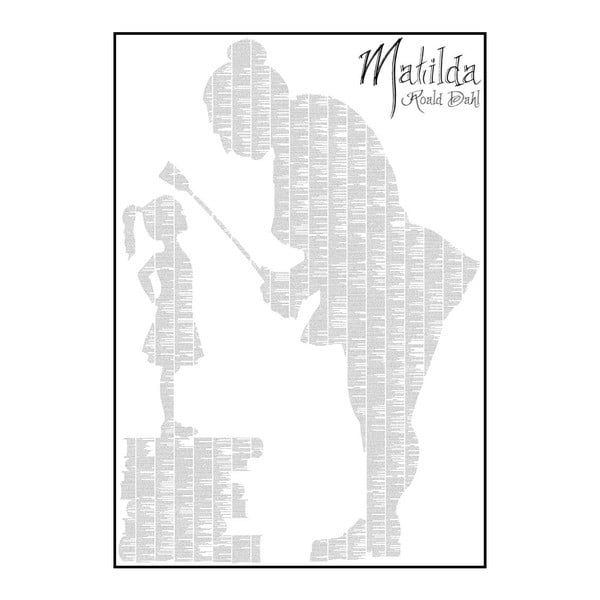 Knižný plagát Matilda, 70x100 cm