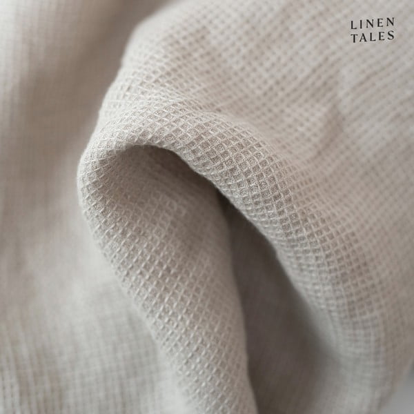 Vafľová ľanová osuška v prírodnej farbe 75x125 cm Natural Fine Waffle – Linen Tales-image-2