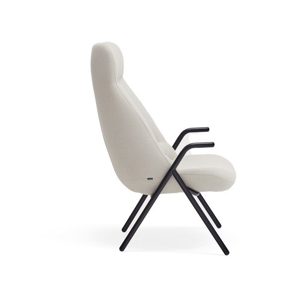 Biele kreslo Teulat Dins, výška 114 cm-image-3