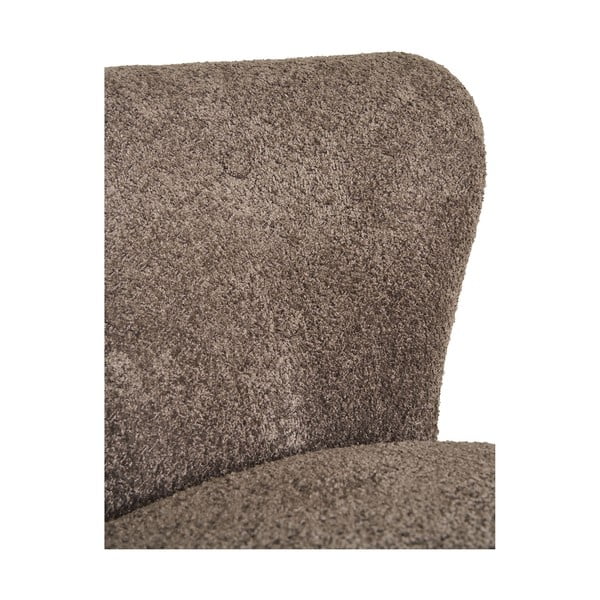Hnedé kreslo z textílie buklé Covelo – House Nordic-image-4