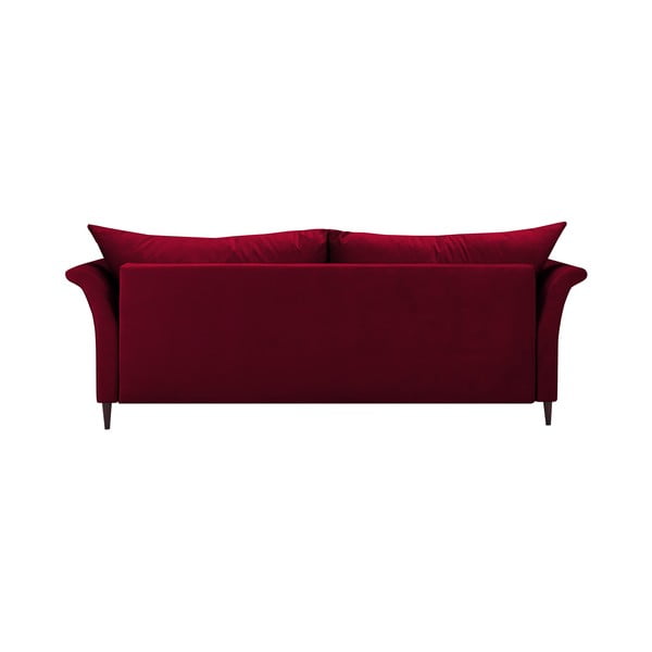 Červená rozkladacia pohovka s úložným priestorom Mazzini Sofas Pivoine-image-4