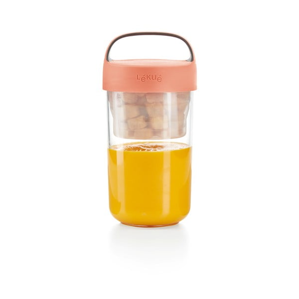 Dóza na polievku s oranžovým viečkom Lékué To Go, 600 ml-image-4