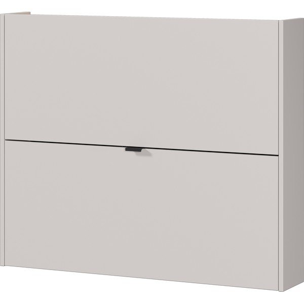 Krémovobiela výklopná/závesná skrinka na topánky v dekore duba 100x83x18 cm Ameca – Germania