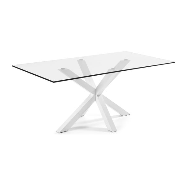 Jedálenský stôl s bielou podnožou La Forma Arya, dĺžka 200 cm