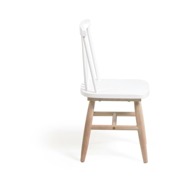 Biela detská stolička z kaučukového dreva Kave Home Kristie-image-3