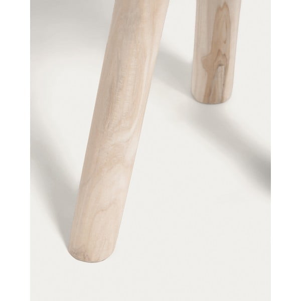 Okrúhly odkladací stolík z tíkového dreva ø 35 cm Glenda – Kave Home-image-3