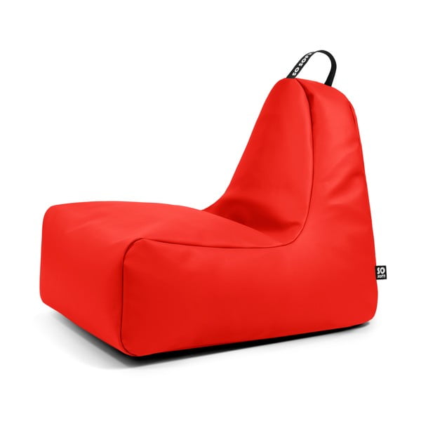 Červený sedací vak z imitácie kože Chill XL – So Soft?