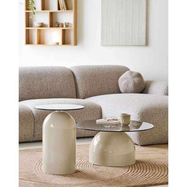 Ručne tkaný vlnený koberec v tmavoprírodnej farbe 160x230 cm Pune – House Nordic-image-1