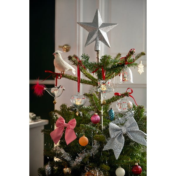 Sklenená ručne fúkaná vianočná ozdoba ø 6,5 cm Ann-Sofi Romme Annual Christmas Bauble 2025 – Holmegaard-image-2