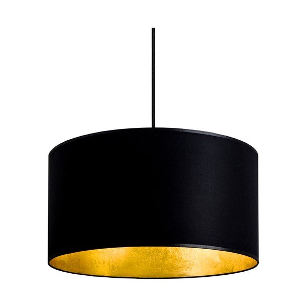 Čierne stropné svietidlo s vnútrom v zlatej farbe Sotto Luce Mika, ∅ 36 cm-image-3