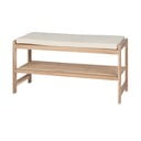 V prírodnej farbe skrinka na topánky z masívu akácie s lavicou Acina – Wenko
