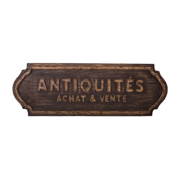 Nástenná drevená ceduľa Antic Line Antiquités