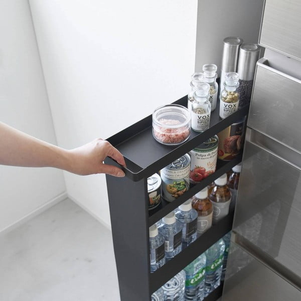 Matne čierny oceľový kúpeľňový regál 48x80,5 cm Tower – YAMAZAKI-image-1