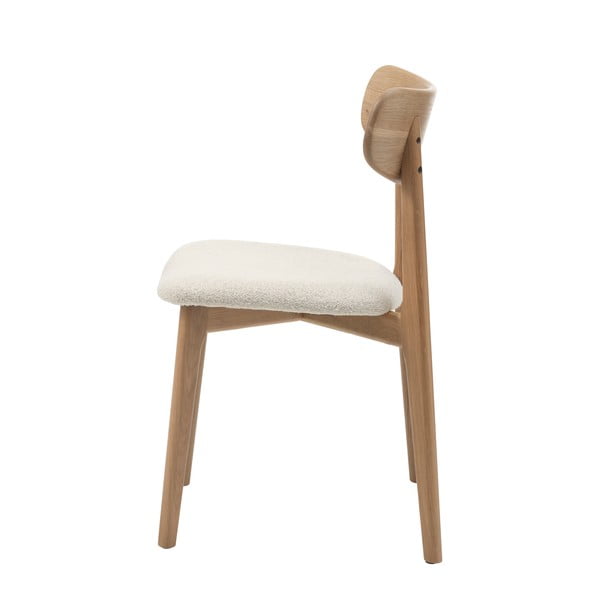 Krémovobiela/v prírodnej farbe jedálenská stolička Elim – Unique Furniture-image-4