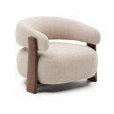 Béžové ženilkové kreslo Granite – Kave Home
