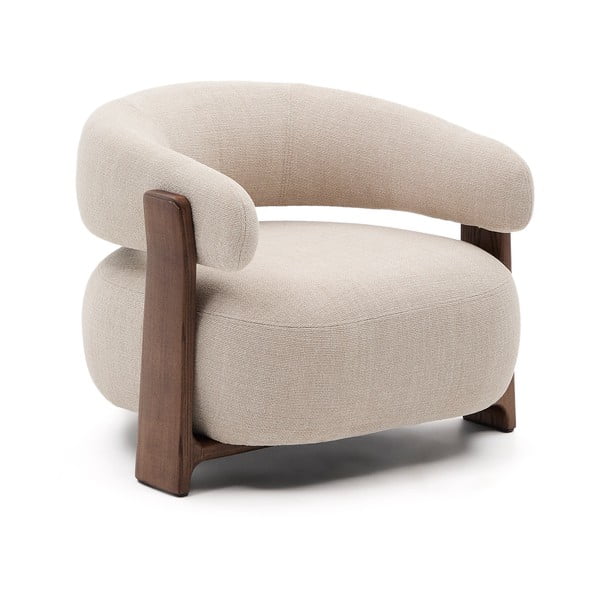 Béžové ženilkové kreslo Granite – Kave Home