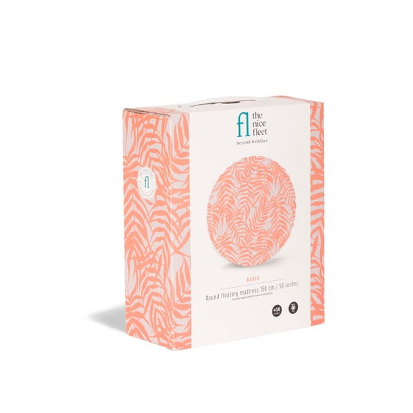 Oranžový nafukovací plážový matrac The Nice Fleet Bahia-image-2