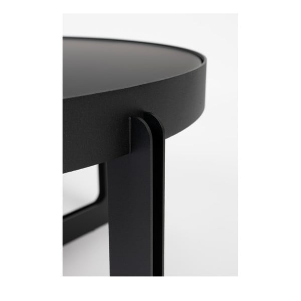 Čierny okrúhly konferenčný stolík Centre – Zuiver-image-1