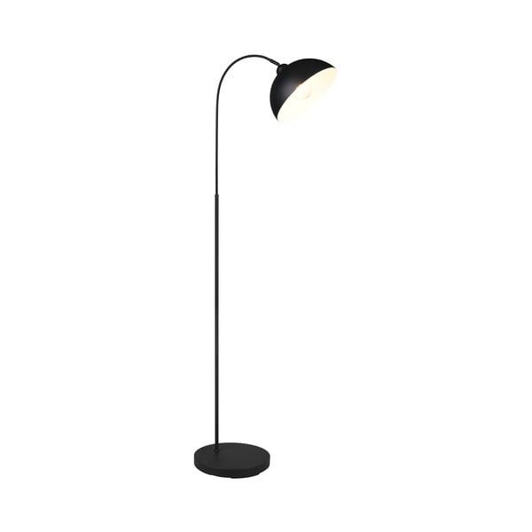 Čierna stojacia lampa s kovovým tienidlom (výška 170 cm) Sierra – Trio-image-1