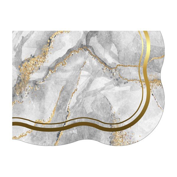Sivé/v zlatej farbe kúpeľňové predložky v súprave 2 ks 60x100 cm – Foutastic-image-4